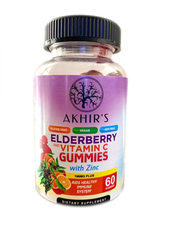 Akhir's Elderberry & Vitamin C Gummies (with Zinc)