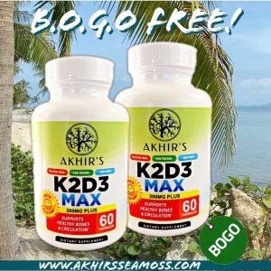 Akhir's K2D3 Max Capsules BOGO Free
