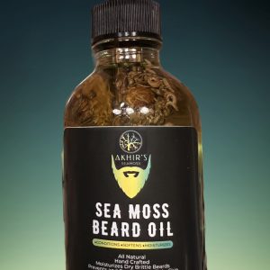 BEARD OIL  (infused with)  Calendula Flowers and Sea Moss.    4oz.