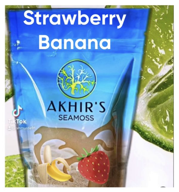 Strawberry-Banana Sea Moss. (16oz)